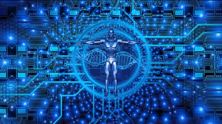 cyborg, circuit board, dna