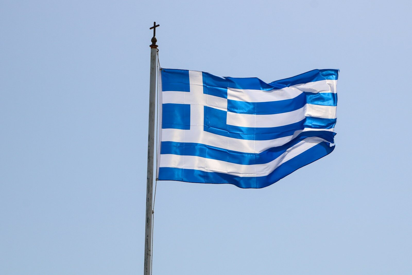 flag of us a on pole