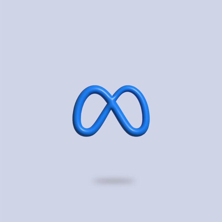 an image of an infinite sign on a blue background